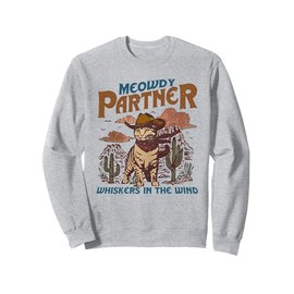 Meowdy Partner Cowboy Cat Vintage Sweatshirt
