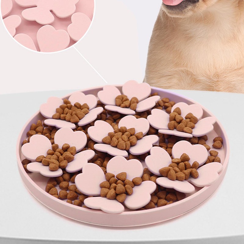 Cat Pet Silicone Slow Food Mat with Suction Cup Cat