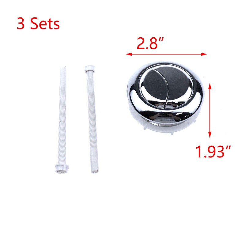 T Tulead Toilet Button Dual Push Flushing Toilet Tank Button