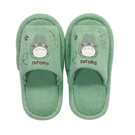 Senko 77889 Totoro Morinokaze Children's Slippers, Inner Dimensions: Approx. 7.1 inches (18 cm), Green
