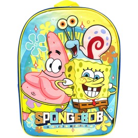 Ruz Sponge Bob 15" School Backpack (Blue-Blue-Yellow)