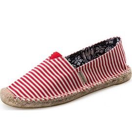 Alexis Leroy Women's Espadrilles Ballet Flats, red