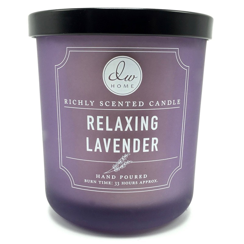 DW Home Relaxing Lavender Scented Candle Hand Poured Into a