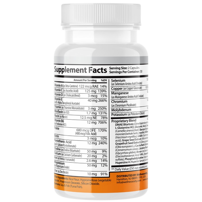 wellnessesity AriaLief Brain Pills - Nerve Health & Cognitive Support