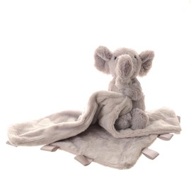 Ziggle - Elephant Baby Comforter - Newborn Essentials, Baby Blanket, New Mum Gifts, Baby Toys, Eco Friendly Comforter