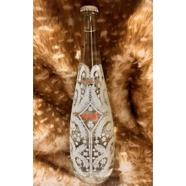 LaCroix New Unopened Lace Snowflake Evian Christian Lacroix Glass Holidays Wedding