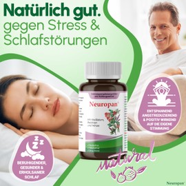 Neuropan Syrup 110 ml Anti-Stress Valerian for Relaxation [Vegetable + Alcohol-Free] Soothing Agent Sleep Aid Against Stress Nerf Panic Attacks