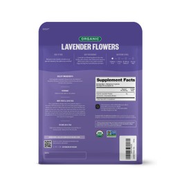 FGO Organic Dried Lavender Flowers, Extra Grade Dried Buds, Imported From France for Culinary or Sachet Bags, 16oz Bulk, Packaging May Vary (Pack of 1)