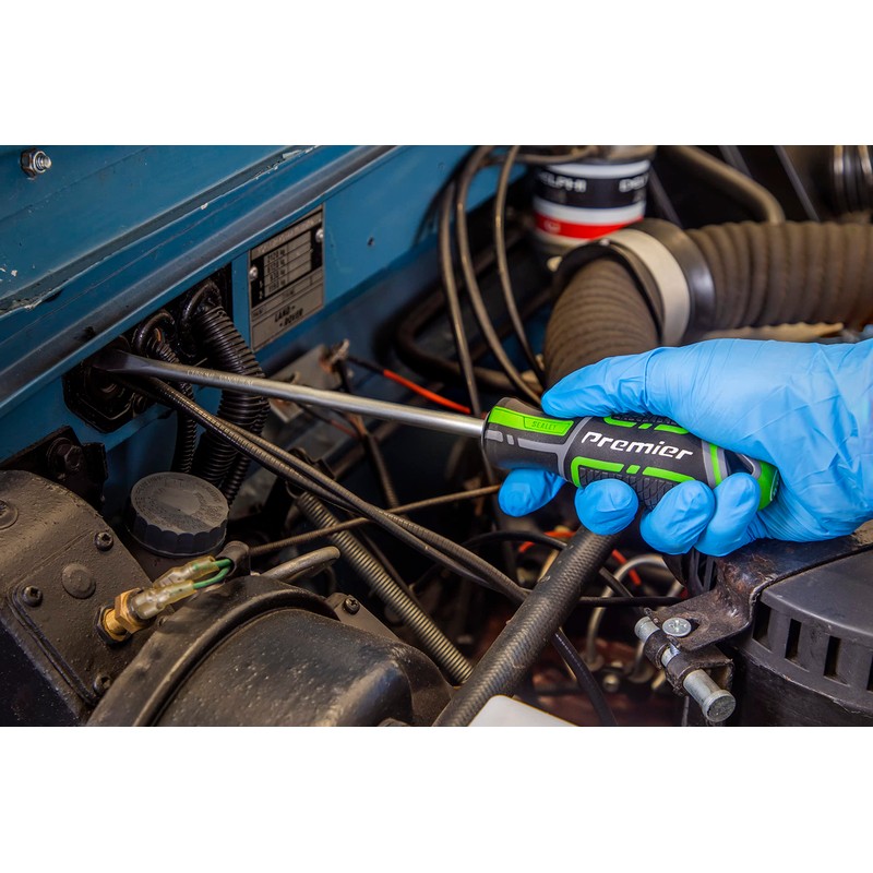 Sealey 33pc GripMAX® Screwdriver & Bit Set - Hi-Vis Green