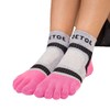 TOETOE® Sport Light Runner Toe Socks, pink, 36-39
