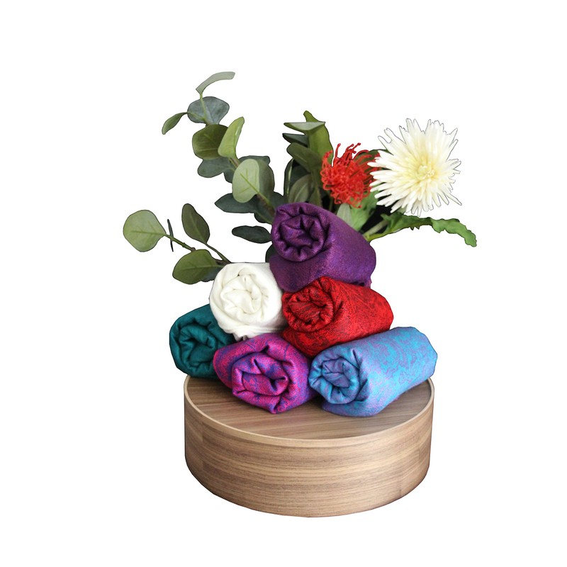 Sakkas Soft Pashmina Feel Paisley Design Scarf / Stole -