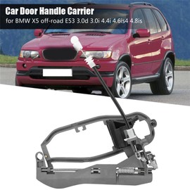 KIMISS Car Door Handle Holder Mounting Bracket Handle Housing Door Handle Holder for X5 E53 51218243615/51228243635/51218243616/51228243635 (Rear, Left)