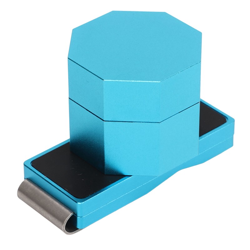 Billiards Octagonal Chalk Case Set Magnetic Billiard Cue Chalk Box