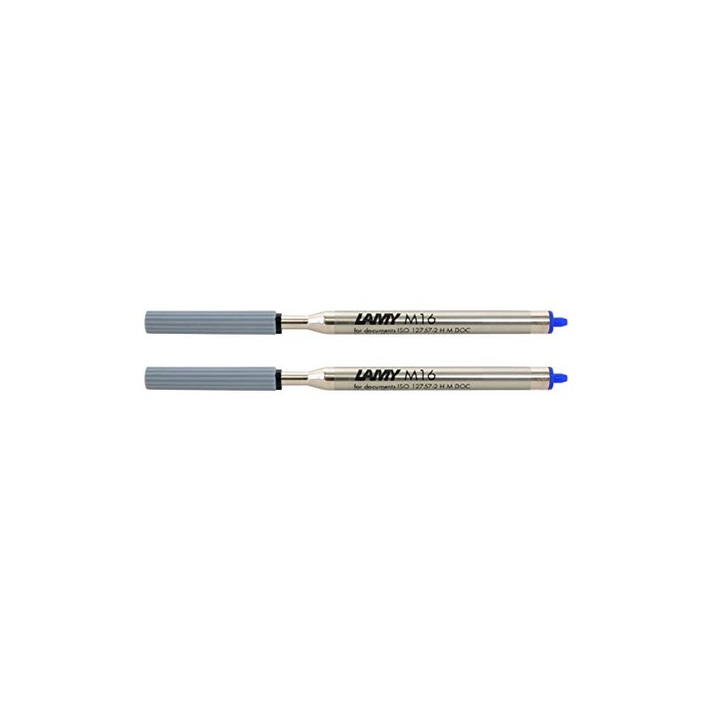 Lamy M16 1200152 Ballpoint Pen Refill, Blue, Metal, 2 x