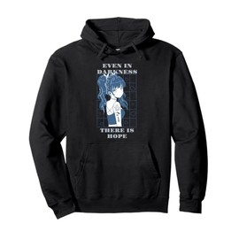 Even In Darkness There Is Hope Retro Anime Quotes Present Pullover Hoodie