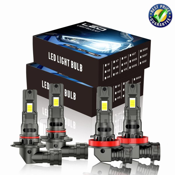 AQJ For Subaru XV Crosstrek 2013-2014 Front LED Headlights Bulbs