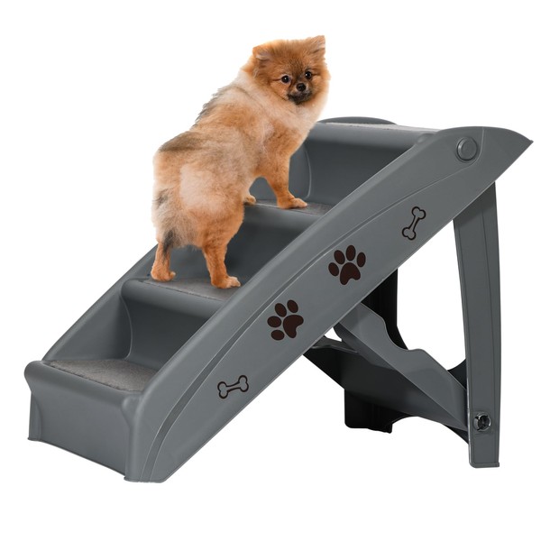Epetlover Pet Stairs for Small Dogs and Cats 4-Step Portable