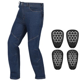 Motorcycle Riding Pants for Men Casual Motorcyle Jeans Blue
