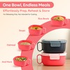 AI LOVE PEACE Microwavable Ramen Bowl Cooker with Lid -
