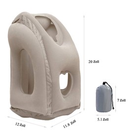 vapesoon Travel Pillow Support Headrest Portable Inflatable for Sleeping on the Plane Train Home Office