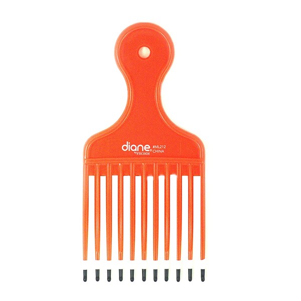 Mebco Medium Double Dipped Pik L212D Color: Orange 4 pieces, Hair brush, hair comb, long hair, short hair, won’t hurt your scalp, double dipped to protect hair, won’t pull on your hair
