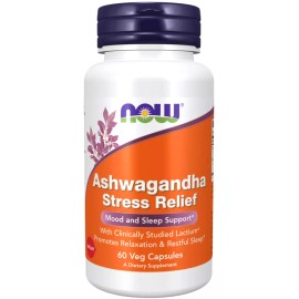 NOW Ashwagandha Stress Relief Mood & Sleep 450mg Late Date June