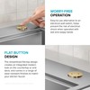 KRAUS Flat-Top Garbage Disposal Air Switch Button in Brushed Brass,