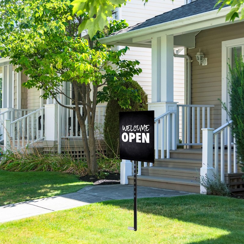 Gisafai 2 Pcs 46 Inches Yard Sign Stakes Heavy Duty