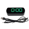 LED Clock Dual Mode Auto Dimming Temperature Display Snooze Function