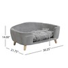 GDFStudio Elevated Dog Bed Frame for Small Dog Corduroy Cat