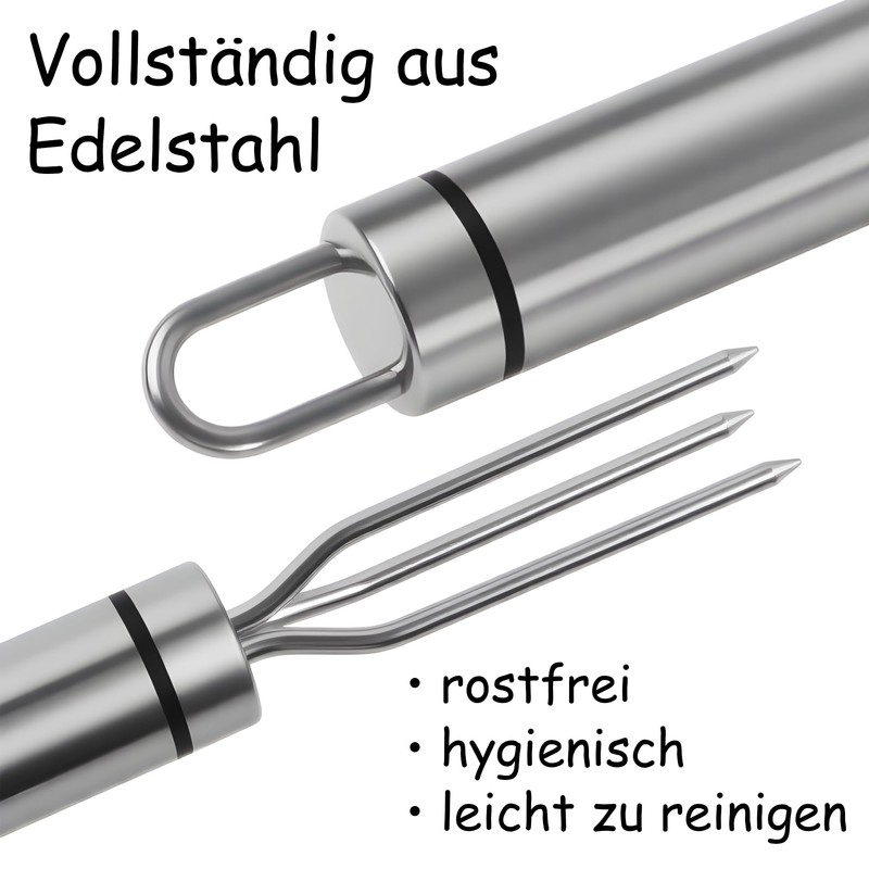 ipow Stainless Steel Jacket Potato Fork, Practical Corn Forks for