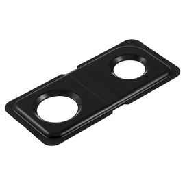 WB34K10009 Drip Pans Stove Replacement Parts for GE Oven Double Burner Drip Pan Black GE Hotpoint Cooktop Stove Burner Drip Bowls Stainless Steel XL44 Rectangular Right Side Range Drip Pans 1 Pcs