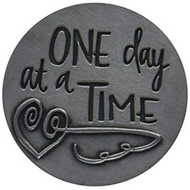 Angelstar Live by Faith 1 Day at a Time Nature's Grace Artisan Decorative Token 1.25" Zink 15664