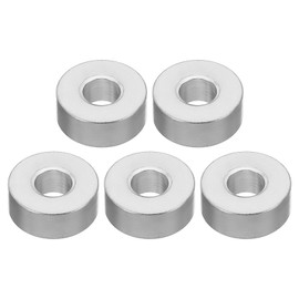 PATIKIL M6 Aluminum Spacer 5pcs Metal Spacer Aluminum Round 6.2mm ID x 15mm OD x 6mm Large Thickness Aluminum Spacer Screw Standoffs 1/4" or M6 Screw Bolts