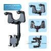 PUNKZZ Soporte Porta Celular 360 Espejo Retrovisor Carro Auto