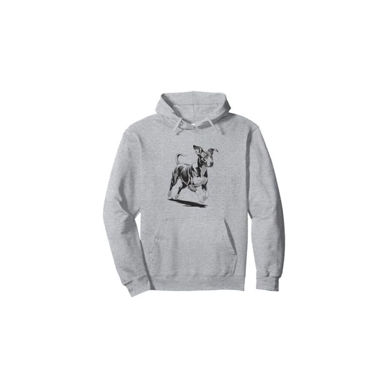 German Shorthaired Pointer Running Dog Pullover Hoodie