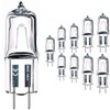JCD 10PCS G8 Halogen Bulb 20W 120V, Bi-Pin Xenon Light