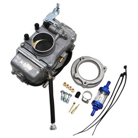 KIPA Smoothbore Carburetor For Mikuni HSR45 HSR 45mm Fit big bear chopper Electra Glide Road King Heritage Softail Fat Boy Softail Deluxe Big Twin Accelerator Pump Top Performance # TM45-2K