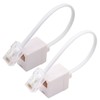 2 Pack RJ45 to RJ11 Converter Adapter Connector Cable, RJ11