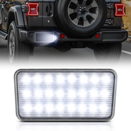 NEIFILES LED License Plate Light Tag Light Compatible with Jeep JL Wrangler 2018-2023 Rear Tag Lamp Replacement Assembly 1-Piece
