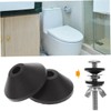 WOONEKY 10pcs Conical Rubber Washers for Toilet Bolts Sealing Rings