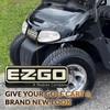 CLUBRALLY EZGO Front Name Plate, EZGO Emblem for 2008-Up RXV,