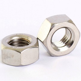Bolt Base A2 Stainless Steel Hex Nuts M8 x 1.25 mm Thread Pitch - 10