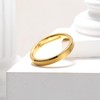 King Will 4mm Gold Tungsten Wedding Band Basic Wedding Ring