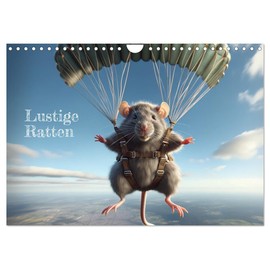 Funny Rats (Wall Calendar 2026 DIN A4 Landscape), CALVENDO Monthly Calendar: Every Month AI-Generated Rats in Thematic Scenes (CALVENDO Animals)