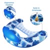 COOLCOOLDEE Pool Float with Canopy,Cup Holder - XL Pool Chair