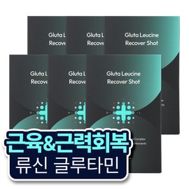 Heizu Gluta Leucine Recovery Shot Muscle Recovery, 6 pieces, 280g / 히이즈 글루타 류신 리커버샷 근육회복, 6개, 280g