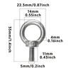 Runseaway 10PCS M5 x 11mm Machinery Shoulder Lifting Eye Bolts,