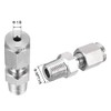 sourcing map Stainless Steel Compression Tube Fitting 1/8NPT Male x