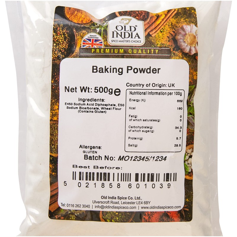 Old India Baking Powder 500g